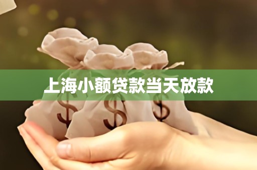 上海小额贷款当天放款